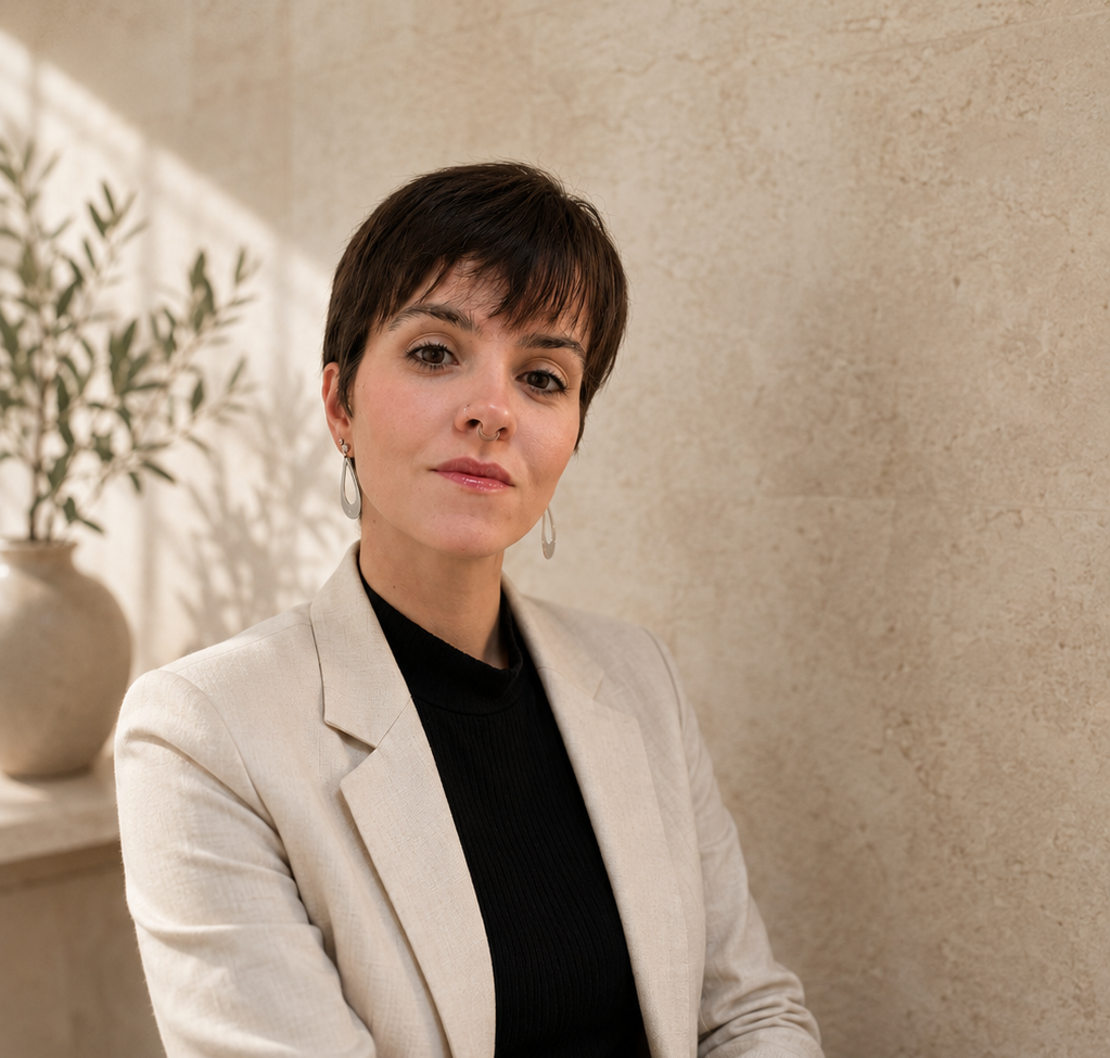 Retrato editorial — fundadora da Agência Aloise